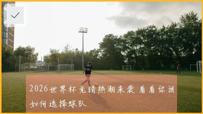 2026世界杯竞猜热潮来袭 看看你该如何选择球队